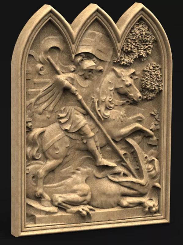 Saint George 3D model frame