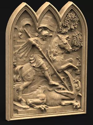 Saint George 3D model frame
