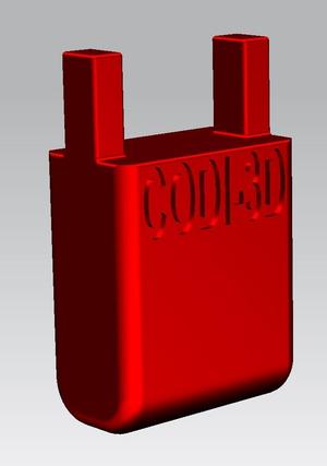 supporto modulare h=30mm per CNC morsetto modulare da tavola (d. 6mm.) rev.003 -