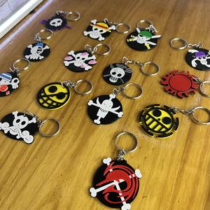 Key rings One piece Flags Complete pack