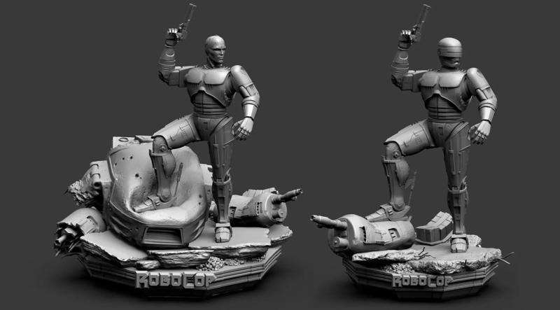 Robocop Diorama and Statue 3D Printable