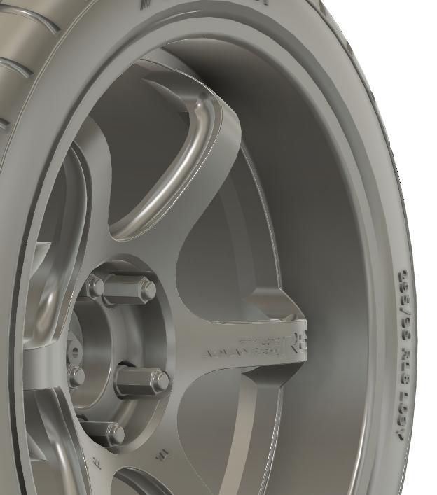 1/24 18x10.5 Advan Racing R6 wheels