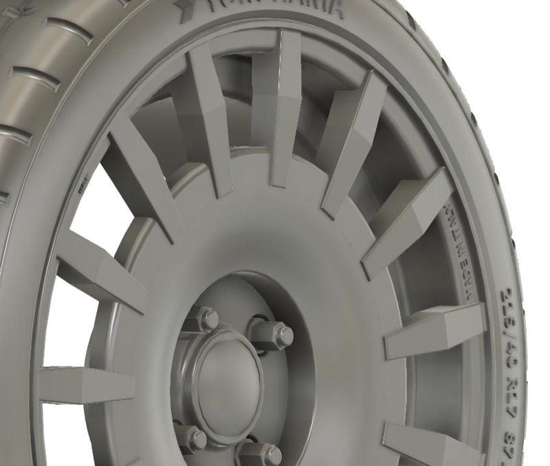 1/24 17x7 O.Z Racing Rally Racing 4x100 wheels (with logo svg)