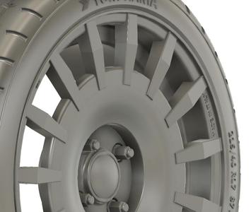 1/24 17x7 O.Z Racing Rally Racing 4x100 wheels (with logo svg)