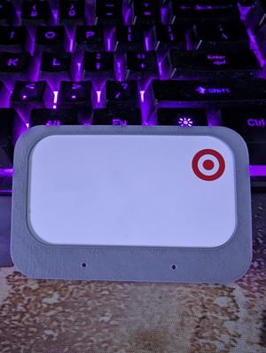 Target name badge enamel pin holder