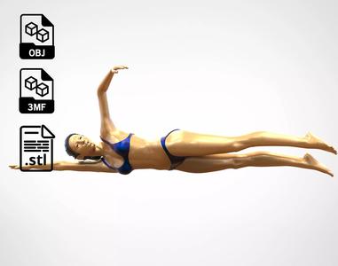 N2 swimmer do freestyle stroke