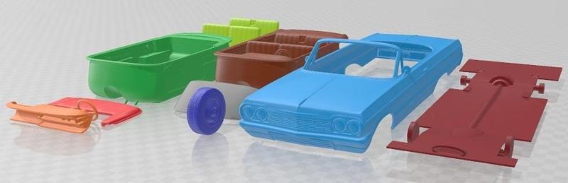 Chevrolet Impala Convertible 1964 Printable Car