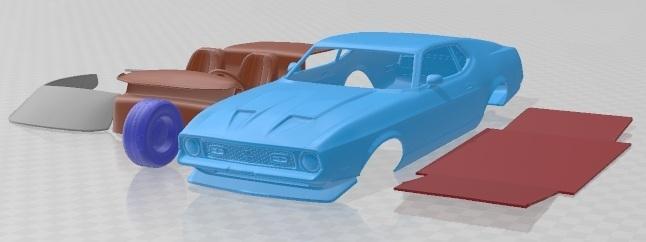 Ford Mustang Mach 1 James Bond 1971 Printable Car