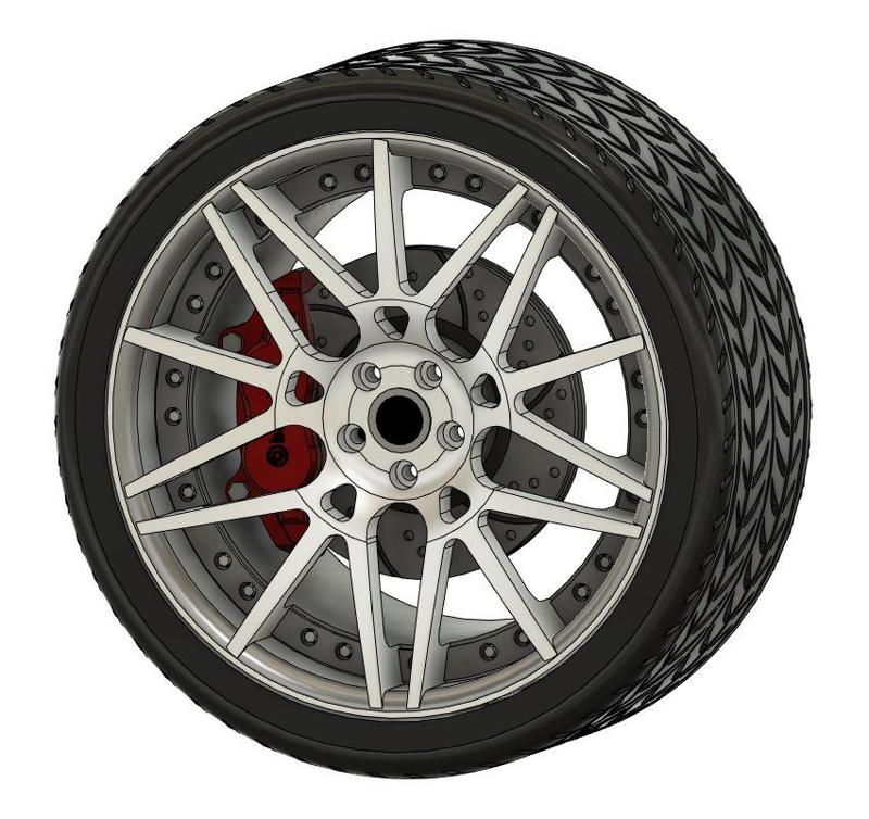 Forgiato Maglia wheel with tire and brake