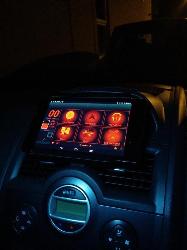 Renault Megane 2008 Nexus 7 Vent Dock