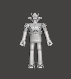 FAN ART MACH BARON BARON RETRO SOFUBI STYLE