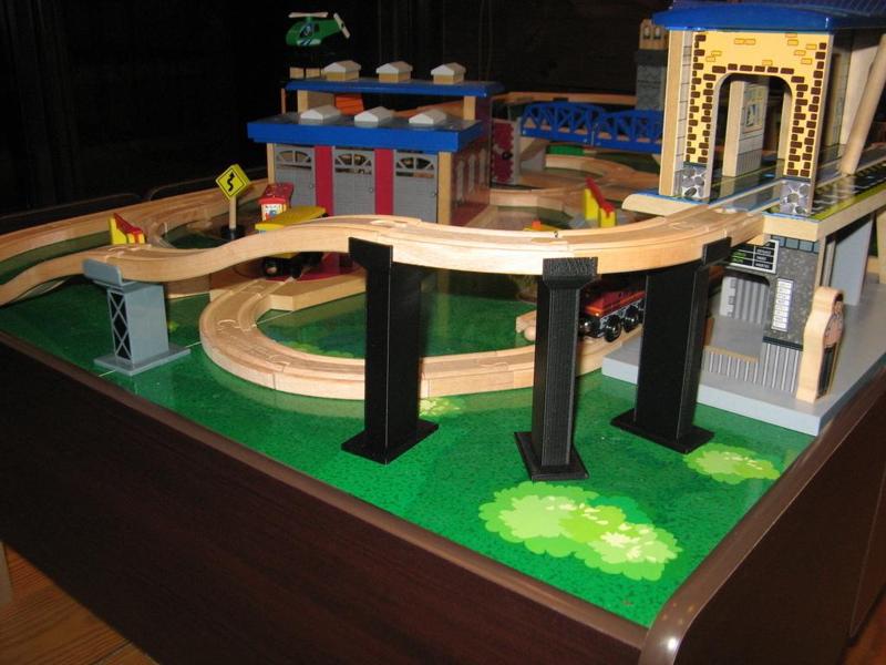 Wooden Train Track Support