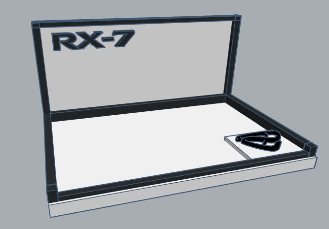 1:64 Mazda RX-7 Display Base Hotwheels Tomica