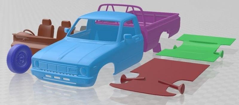 Toyota Hilux Regular Cab 1978 Printable Car