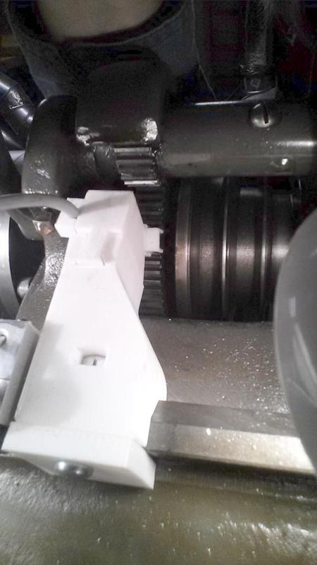 MachTach gear tooth sensor mount for 9" South Bend lathe