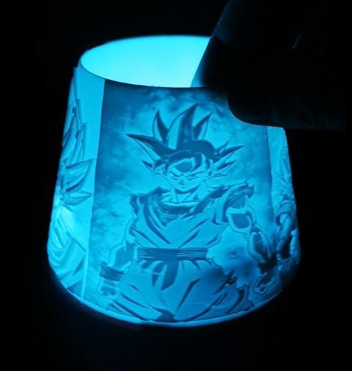 Lithophanie Lampshade Dragon Ball Z