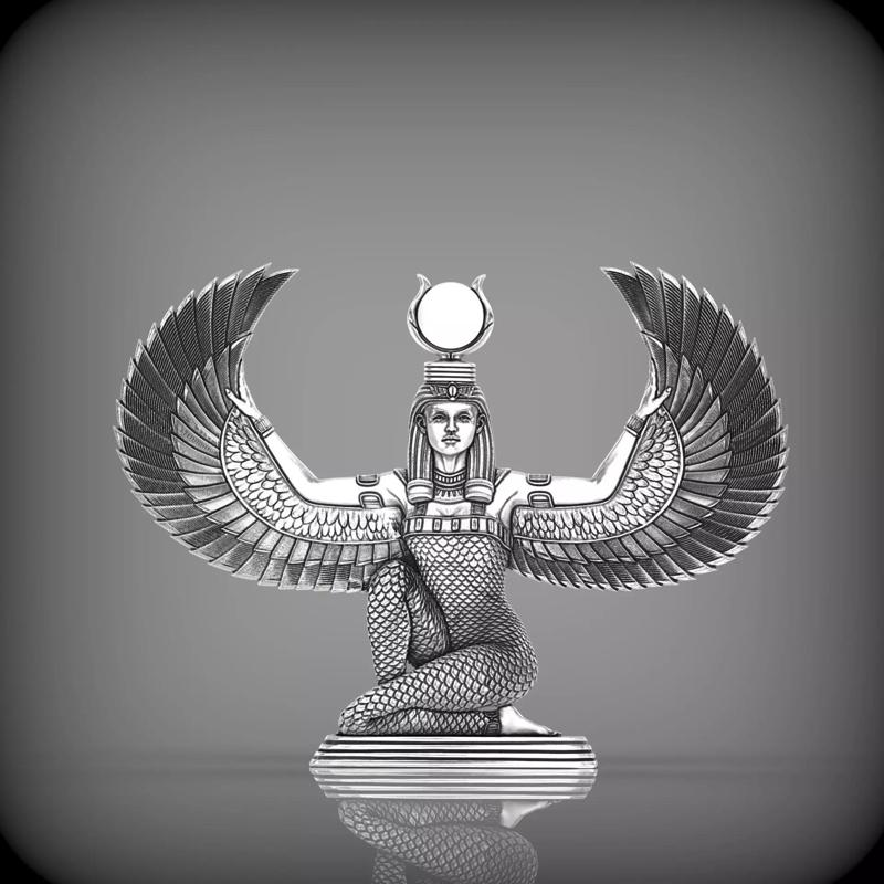 Egyptian goddess relief V01