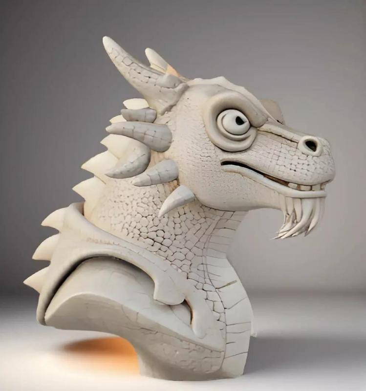 Dragon Bust 3D Model - STL Printable Mythical Creature