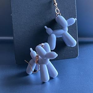 RESIN DOG BALLOON EARRINGS