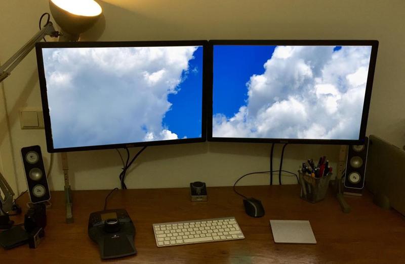 15 Euro DIY dual screen stand