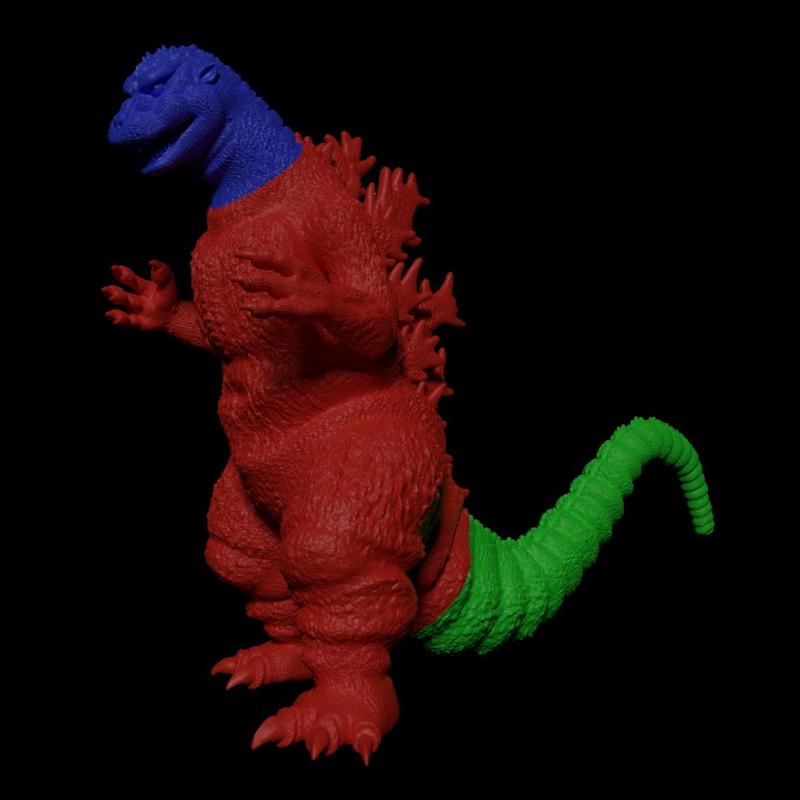 Godzilla 1954 3 pieces