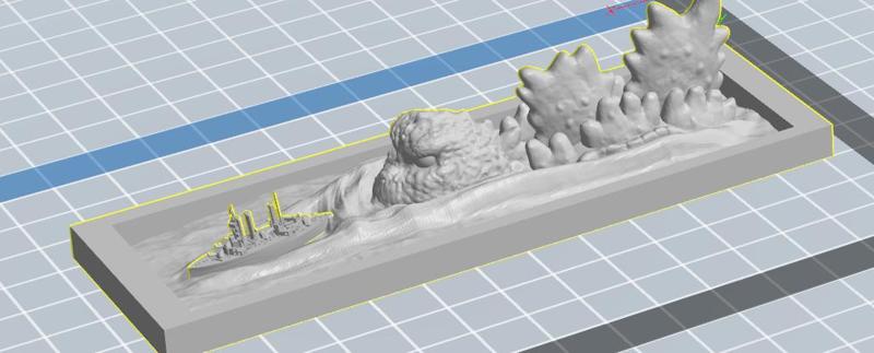 classic godzilla keychain