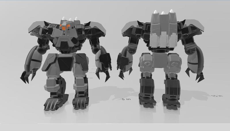 American Mecha Rogue Bear