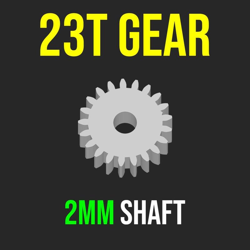 GEAR PINION 23T 2MM SHAFT BRUSHED MOTOR 370 RC CAR CRAWLER