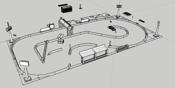 Mini-z or Micro drift track.