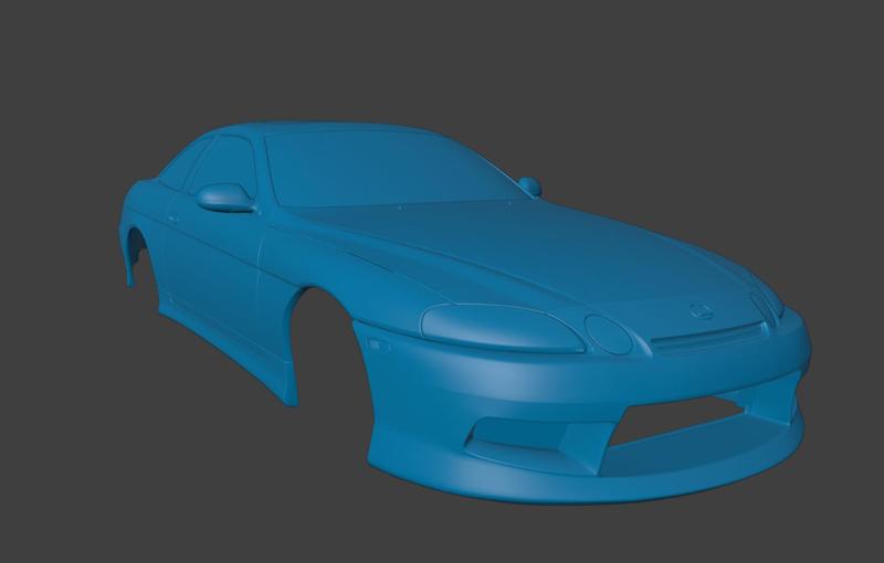 RC BODY 1992 LEXUS SC300 SOARER TOYOTA 1/10 3D PRINT STL