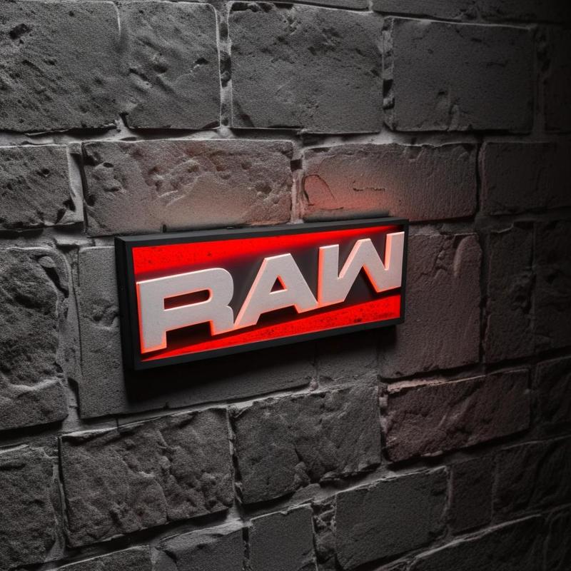 Logo RAW LED lamp