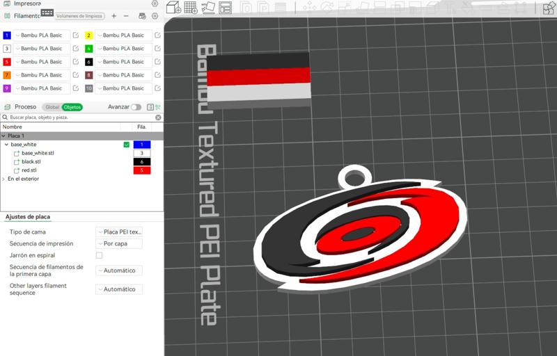 NHL carolina hurricanes keychain shield color printable