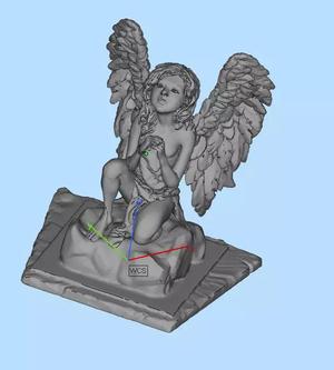 girl with angel wings