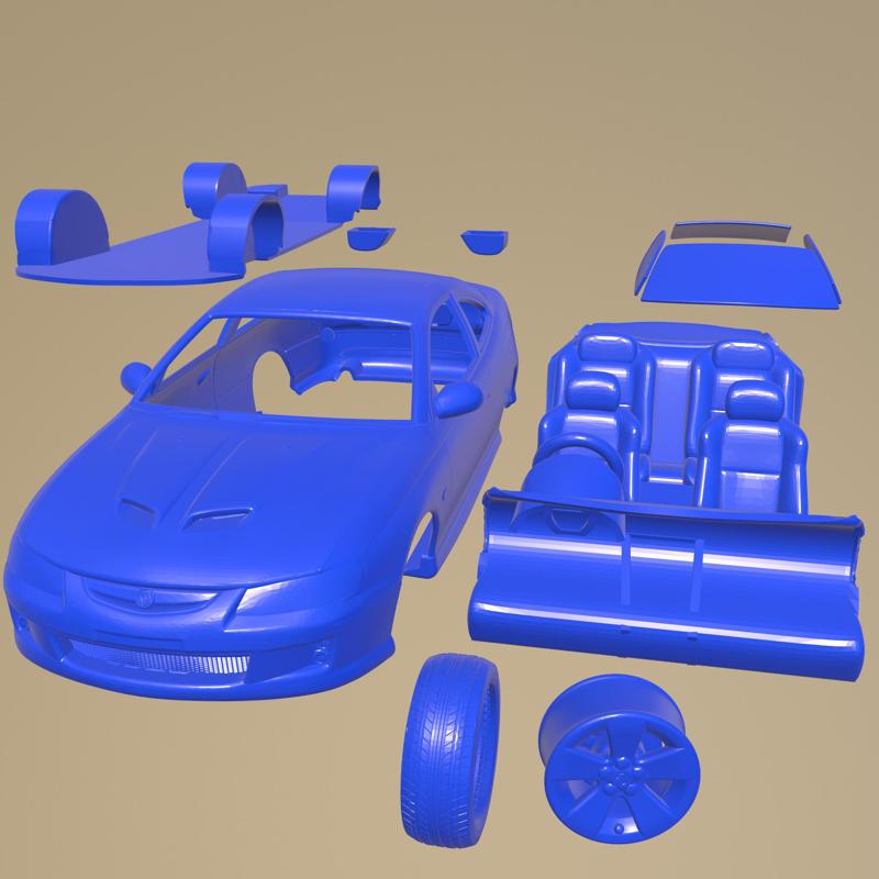Holden Monaro VZ CV8-Z 2005  PRINTABLE CAR IN SEPARATE PARTS