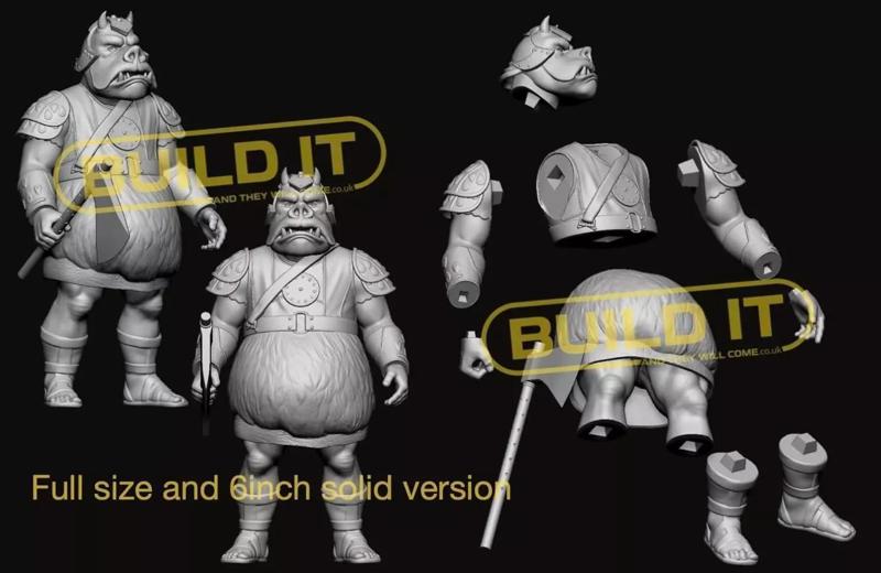 Gamorrean  guard Star Wars full size and 6inch stl vintage