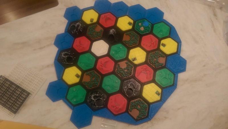 Small water tiles for Catan