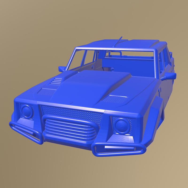 LAMBORGHINI LM002 PICKUP 1986 PRINTABLE CAR BODY