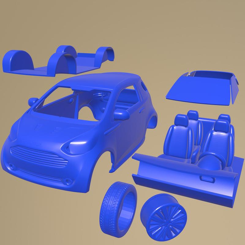 Aston Martin Cygnet 2012 PRINTABLE CAR IN SEPARATE PARTS