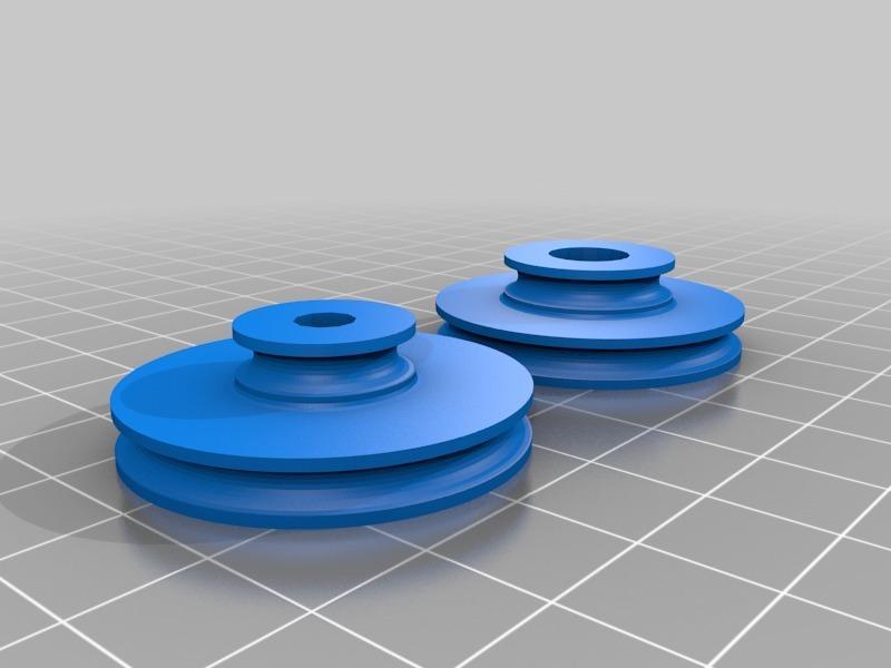 Compound pulley and bearing plate for slowing a drill press