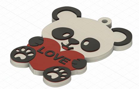 VALENTINE'S DAY BEAR KEYCHAIN KEY RING