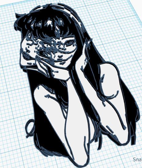 ️ Junji Ito Tomie Kawakami 2D art