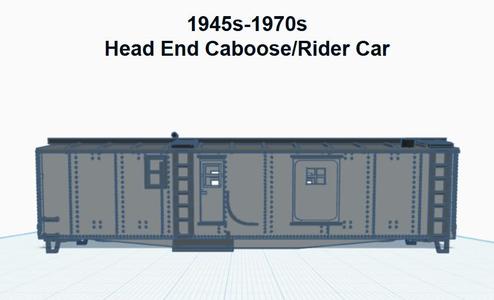 MONON head end car (HO SCALE)
