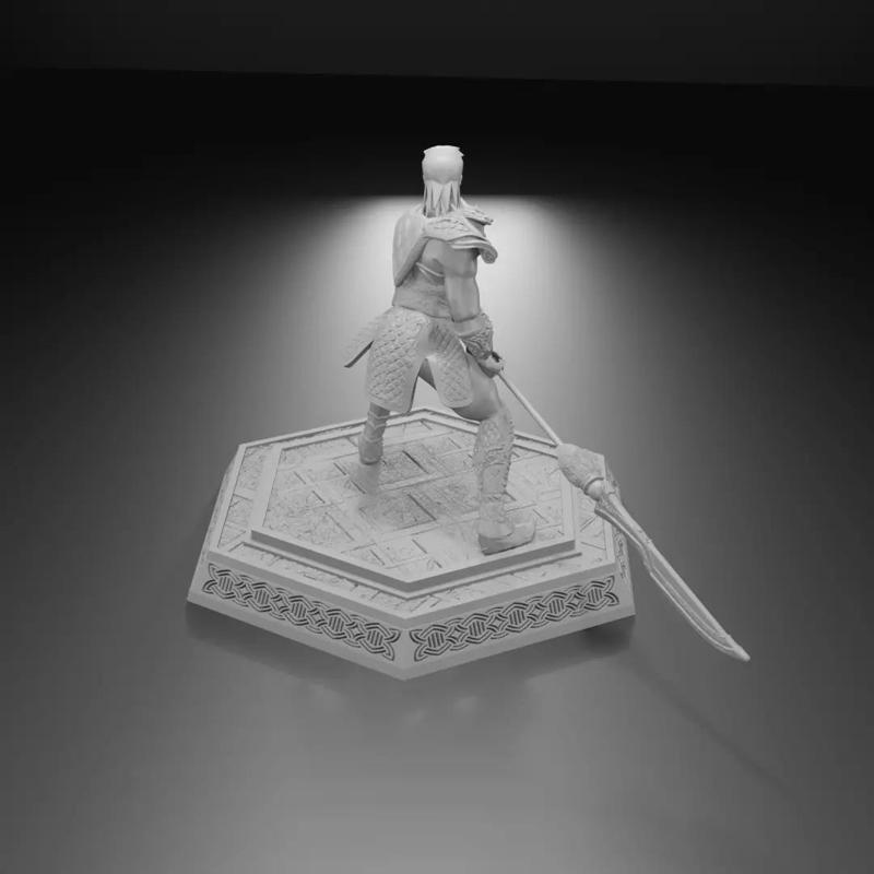 Metin2 3d Print Monk Plate Armour and Glaive Kesis Plaka Zirh