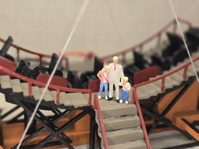3D Printable Ring of Fire Ride Model H0