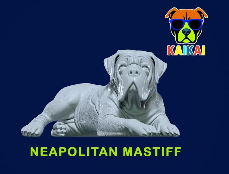Neapolitan Mastiff statue - Italian Bulldog model - 3D print