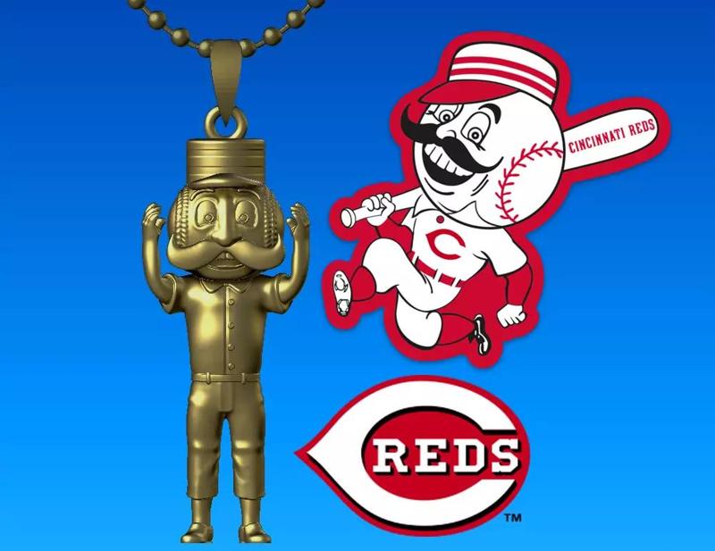 Necklaces Mr Redlegs - Cincinnati Reds - Hanging Figure