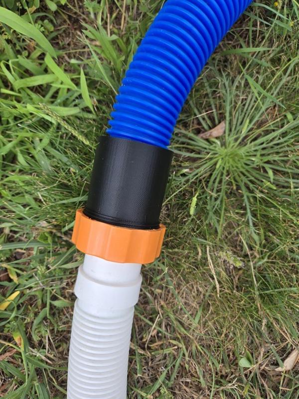 Adaptateur tuyau 38 pisicine M58x2.5 vers M49x6