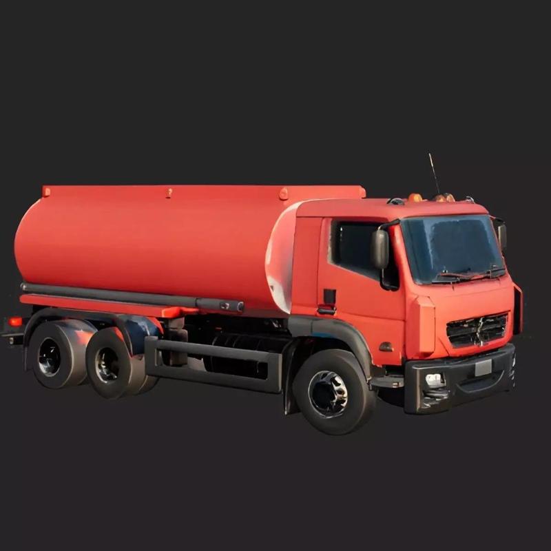 Realistic Tanker Truck 3D Model -Industrial Vehicle for Printing