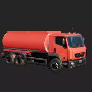 Realistic Tanker Truck 3D Model -Industrial Vehicle for Printing