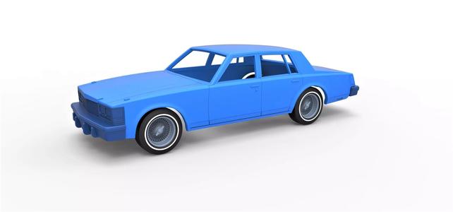 Shell Cadillac Seville 1979 4 doors Scale 1 to 25